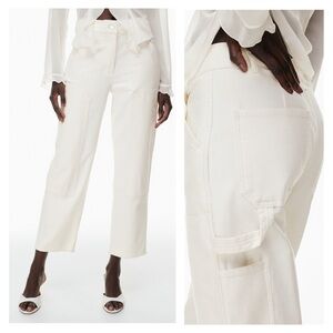 Aritzia Wilfred Free Brennan Pant Light Birch Stretch High Rise Carpenter‎